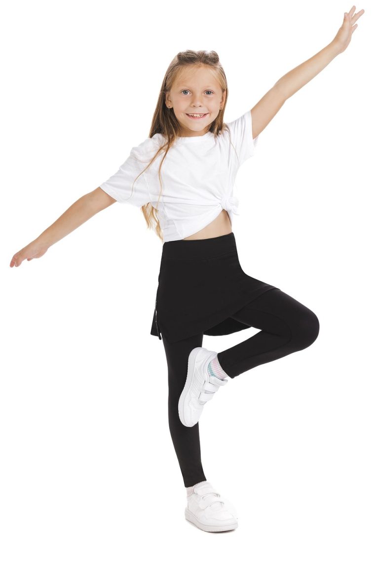 SKORT BLACK LONG KIDS