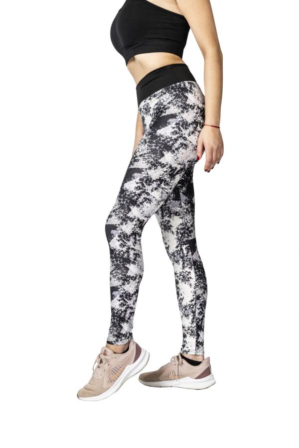 Dolge pajkice Leonora črno-bele