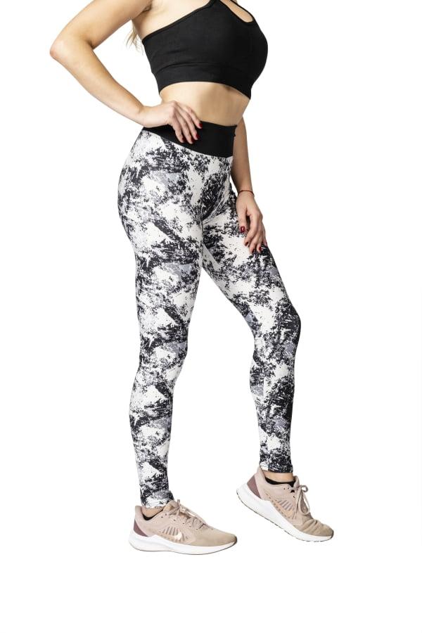 Dolge pajkice Leonora črno-bele