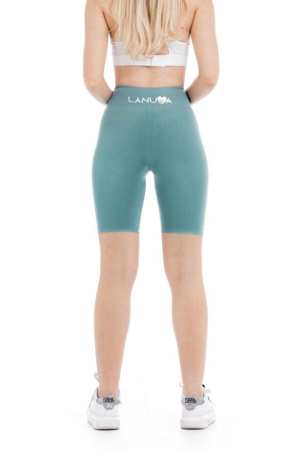 Enobarvne kratke pajkice Tiffany svetlo zelene barve