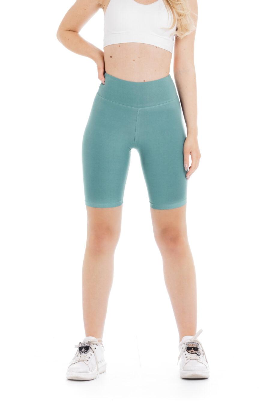 Enobarvne kratke pajkice Tiffany svetlo zelene barve