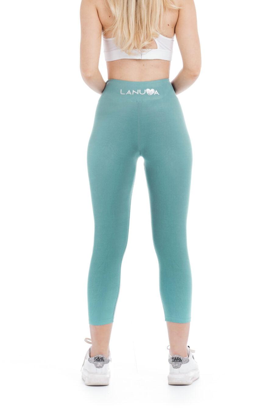 Enobarvne capri pajkice Tiffany svetlo zelene barve