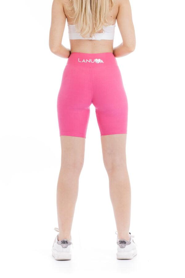 Enobarvne kratke pajkice Pinky v roza barvi za odrasle