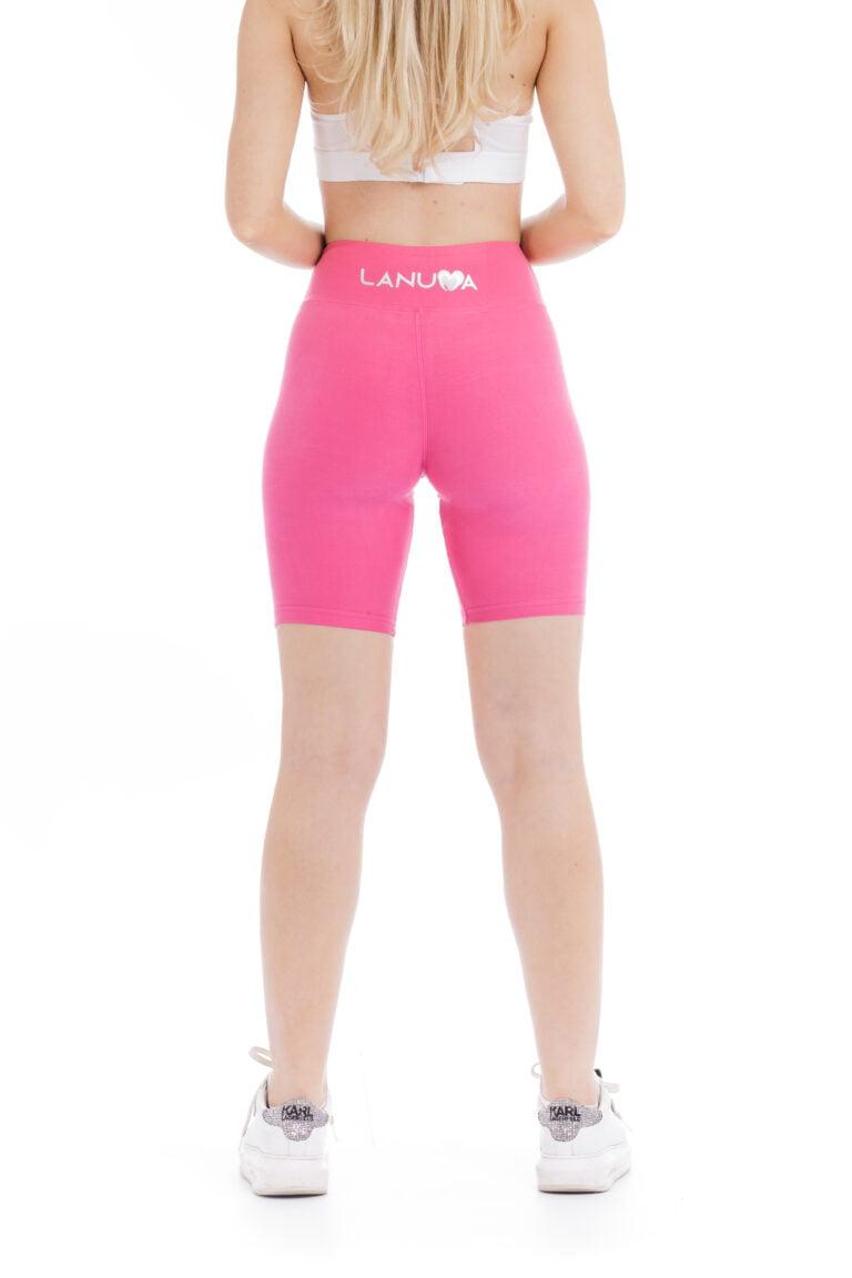 Enobarvne kratke pajkice Pinky v roza barvi za odrasle