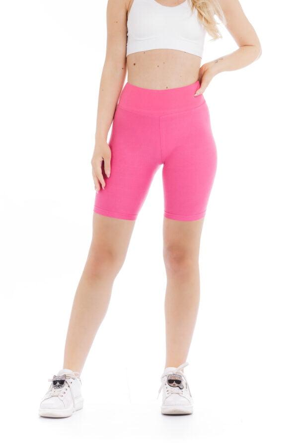 Enobarvne kratke pajkice Pinky v roza barvi za odrasle
