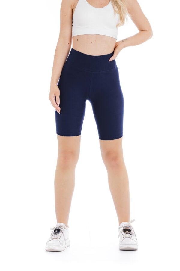 Enobarvne kratke pajkice Navy v mornarsko modri barvi za odrasle