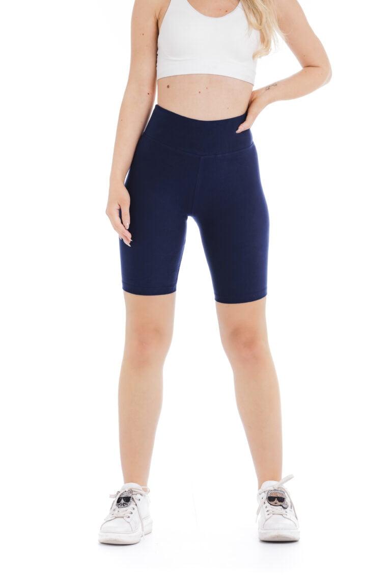 Enobarvne kratke pajkice Navy v mornarsko modri barvi za odrasle