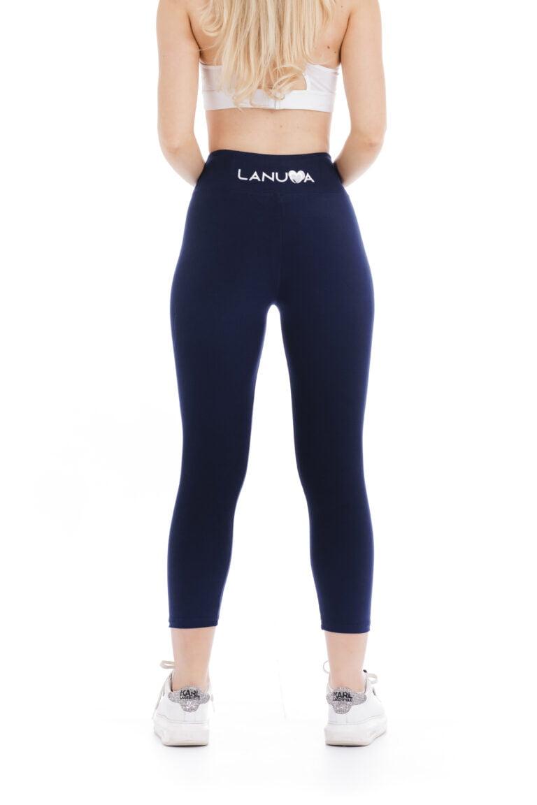 Enobarvne capri pajkice Navy v mornarsko modri barvi za odrasle