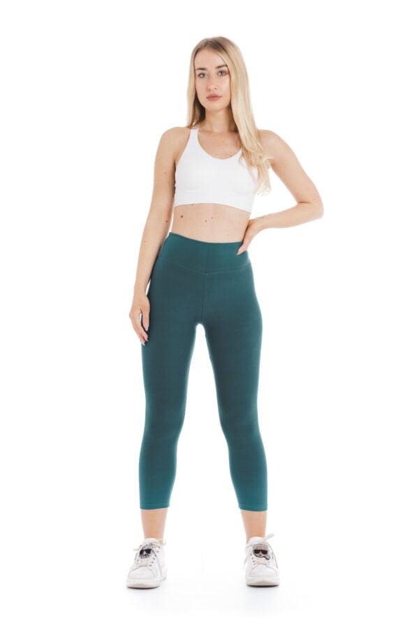 Enobarvne capri pajkice Safira zeleno turkizne barve