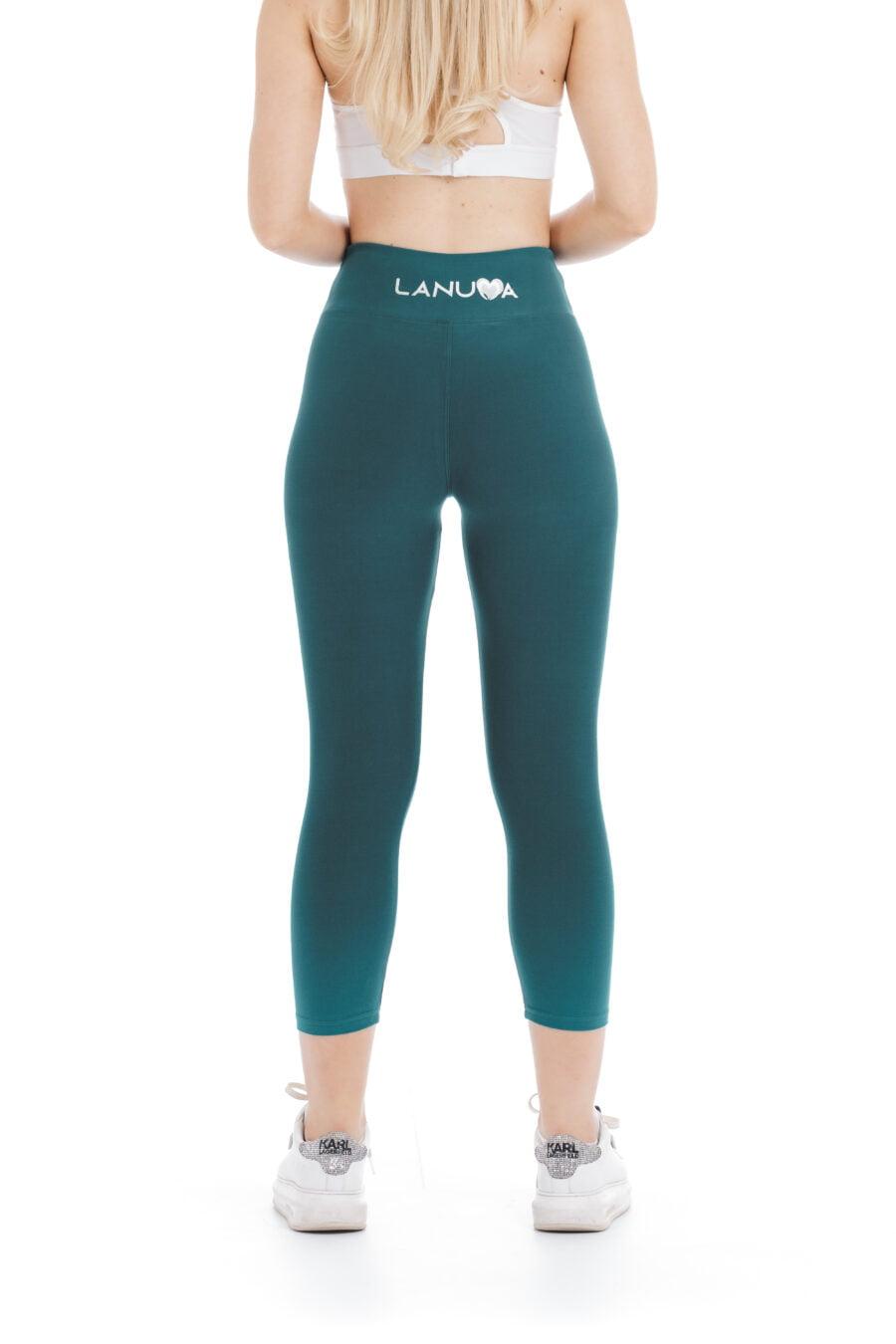 Enobarvne capri pajkice Safira zeleno turkizne barve