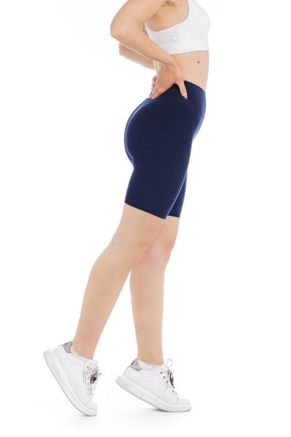Enobarvne kratke pajkice Navy v mornarsko modri barvi za odrasle