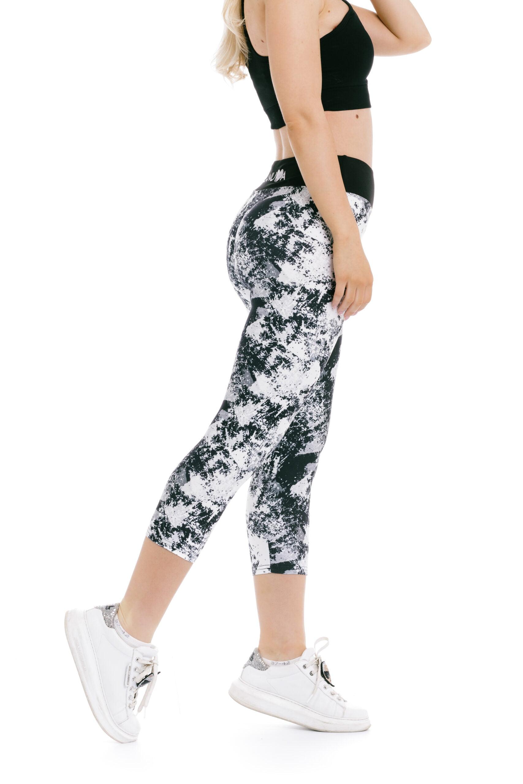 Capri pajkice Leonora črno-bele