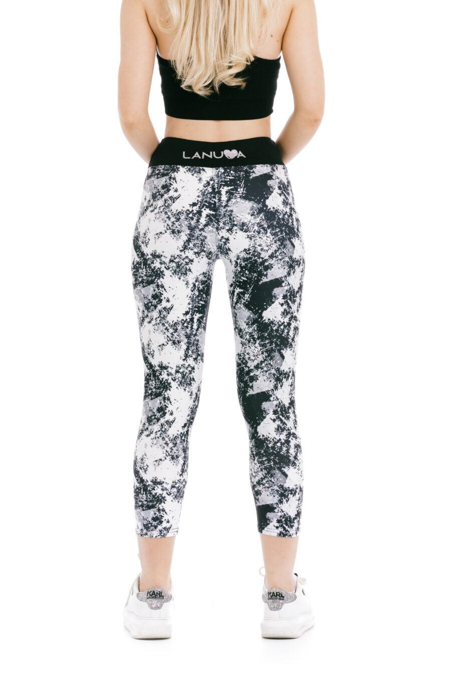 Capri pajkice Leonora črno-bele