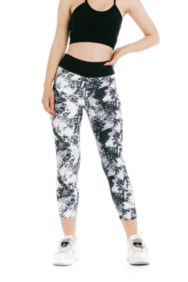 Capri pajkice Leonora črno-bele