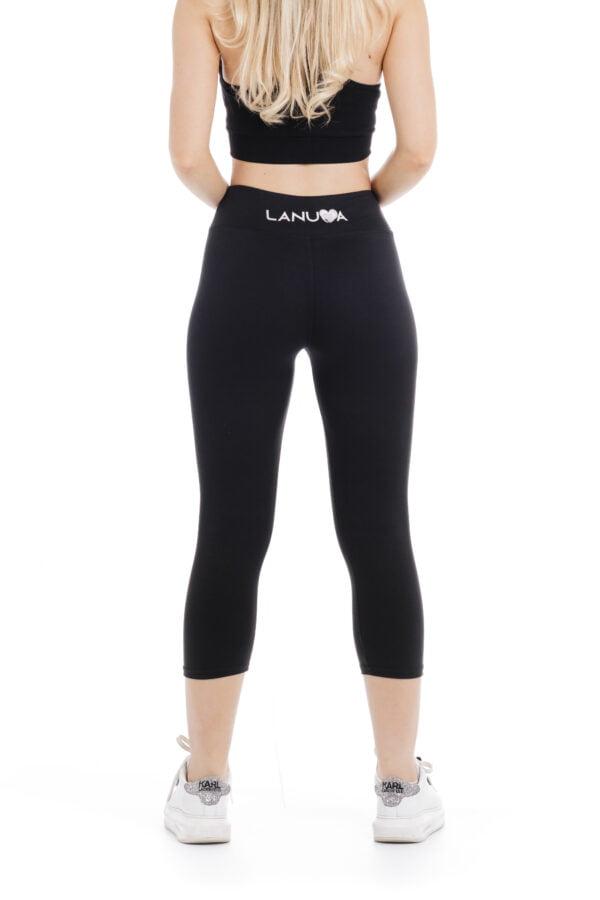 Enobarvne capri pajkice Black v črni barvi za odrasle