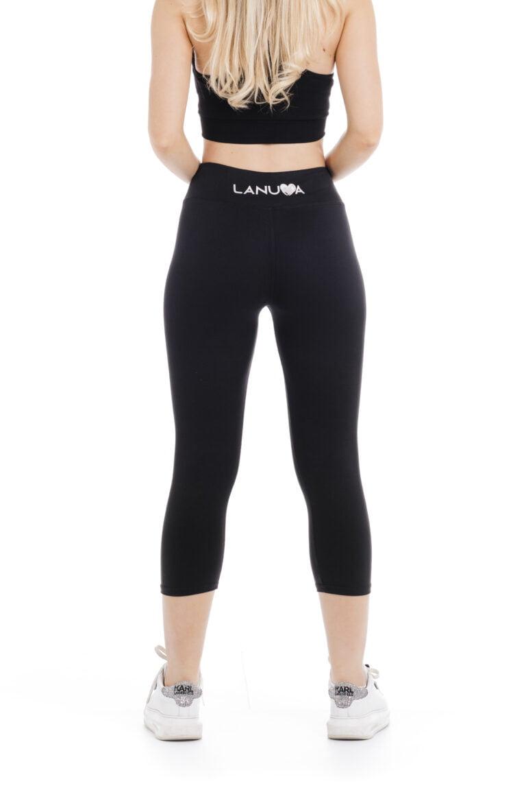 Enobarvne capri pajkice Black v črni barvi za odrasle