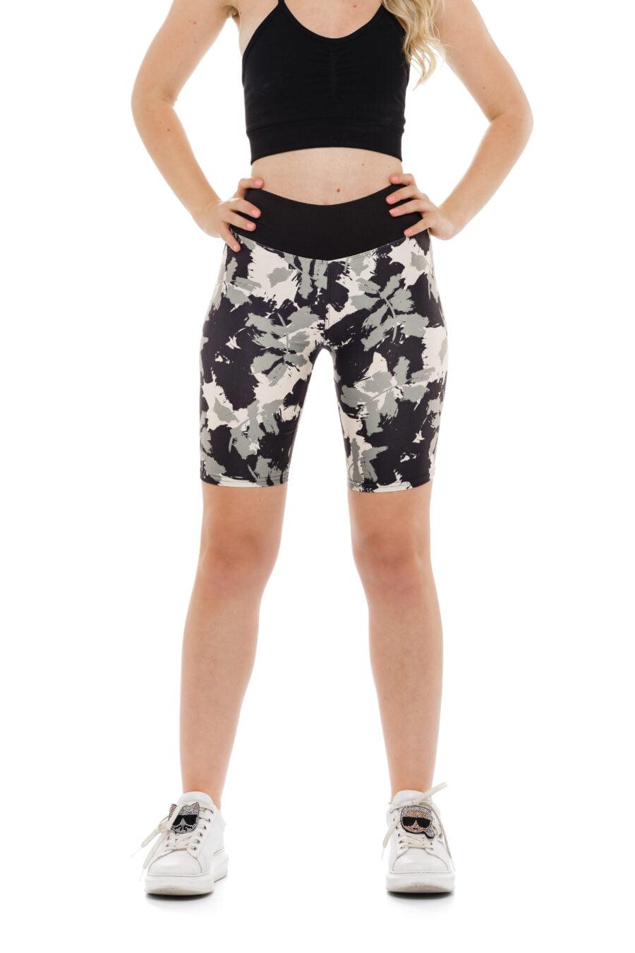 Kratke pajkice Dark Amazona z vzorcem listov