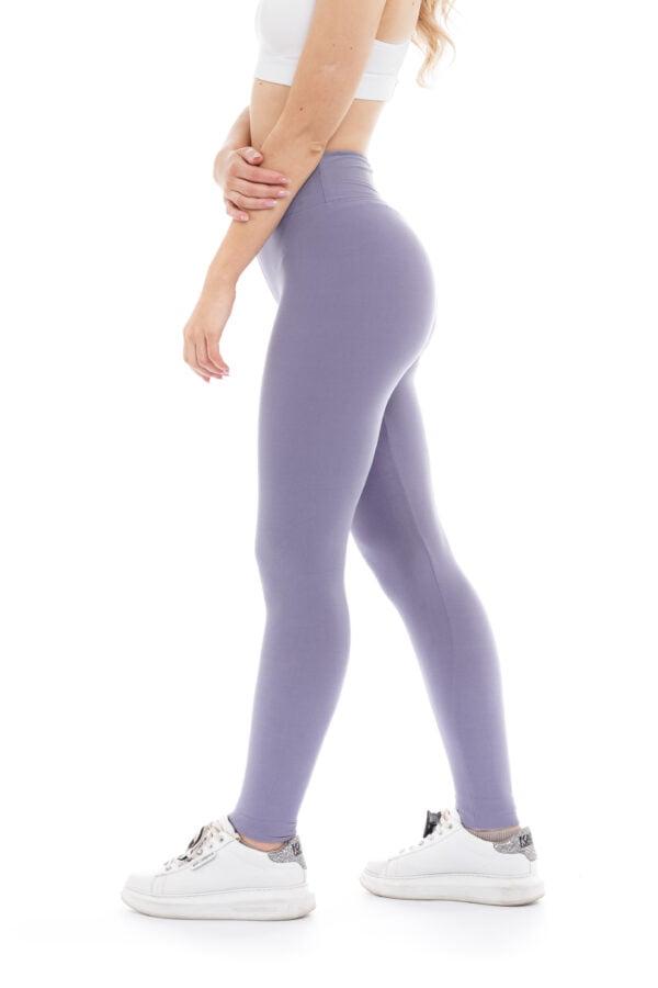 Enobarvne dolge pajkice Apagalo v vijola barvi