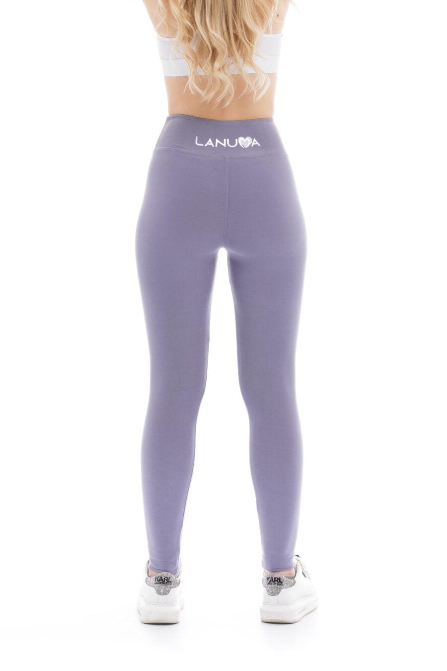 Enobarvne dolge pajkice Apagalo v vijola barvi