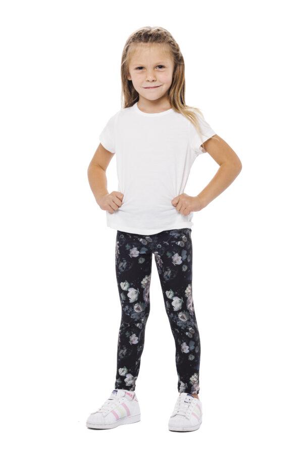 Unikatne temne otroške pajkice Dark rose kids z vzorčkom belih vrtnic