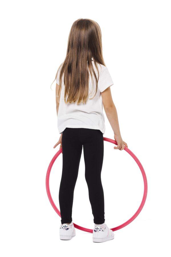 Enobarvne otroške pajkice Black kids v črni barvi