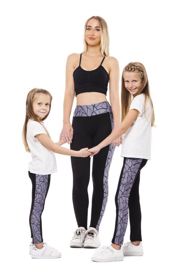 Temne pajkice Amable Milagro z unikatnim vzorčkom ob straneh za odrasle in otroke