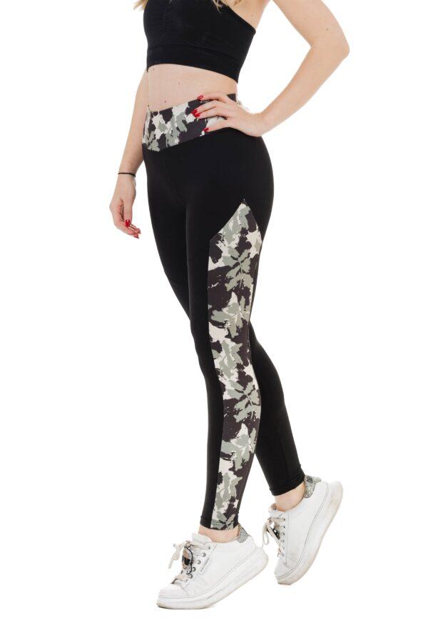 dark-amazony-1 – Lanuma Črne dolge pajkice Dark Amazony s stranskim vzorcem listov