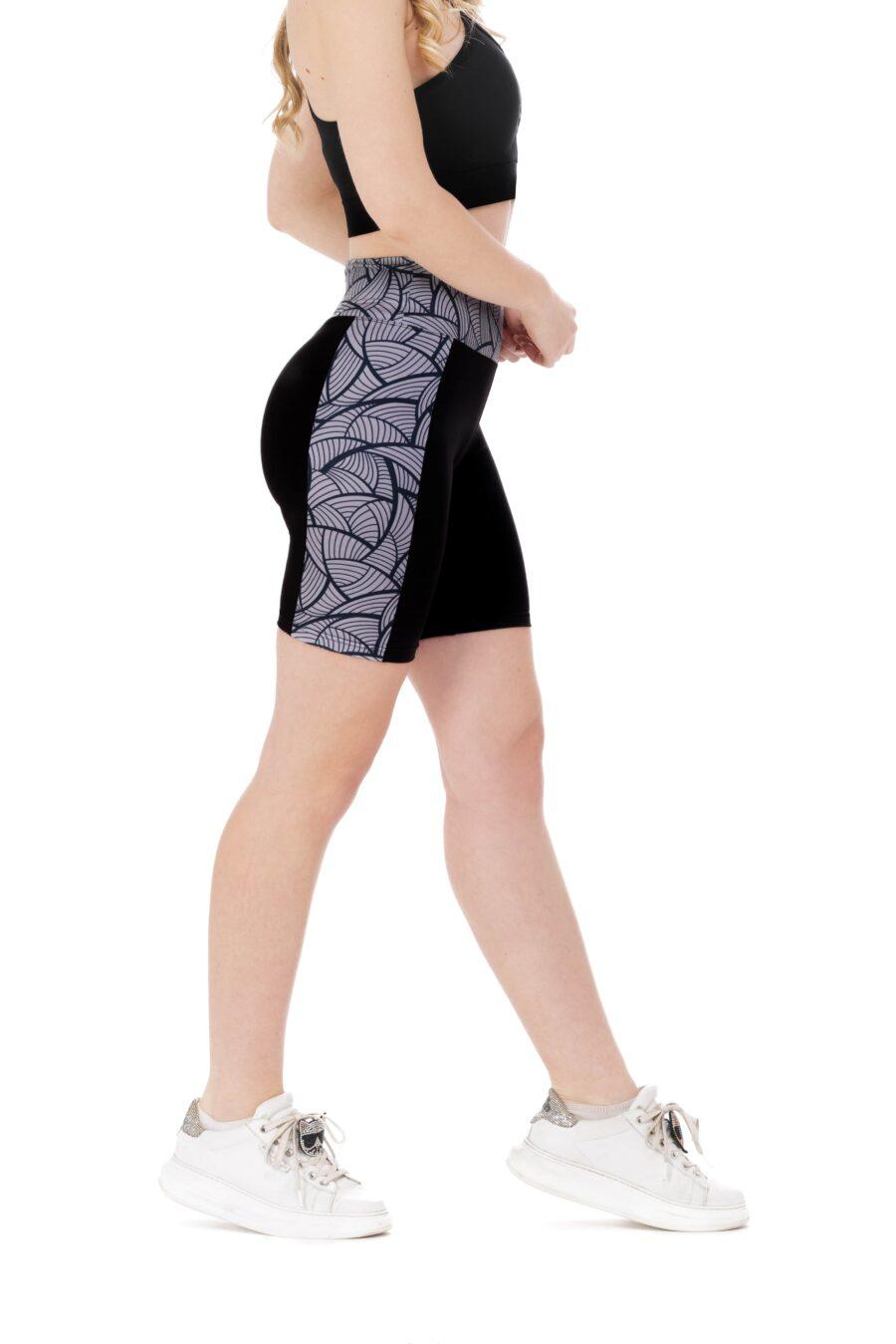 Temne kratke pajkice Amable Milagro z unikatnim vzorčkom ob straneh za odrasle