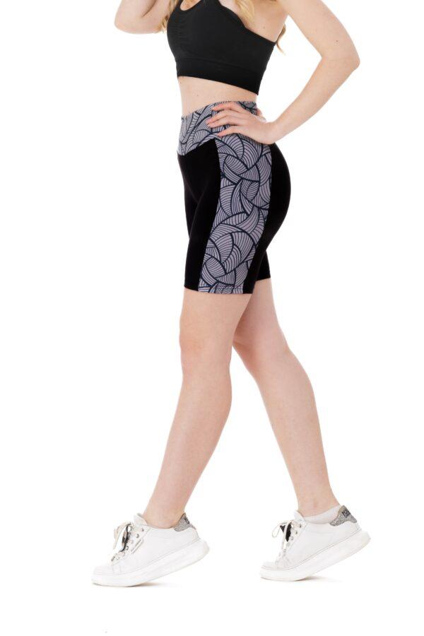 Temne kratke pajkice Amable Milagro z unikatnim vzorčkom ob straneh za odrasle