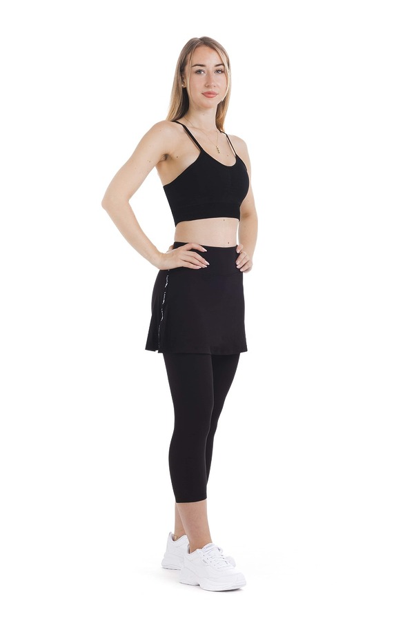 SKORT BLACK-CAPRI-1 – LANUMA SKORT BLACK CAPRI 1 LANUMA