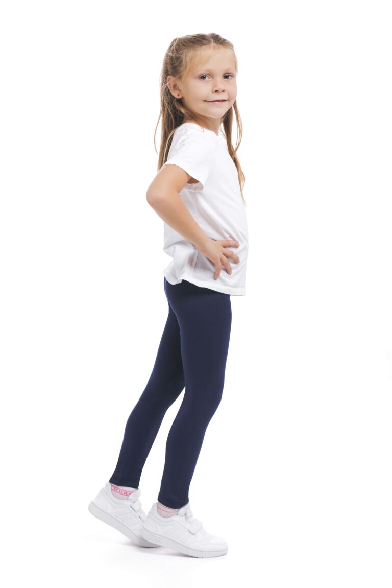 Enobarvne otroške pajkice Navy kids v mornarsko modri barvi