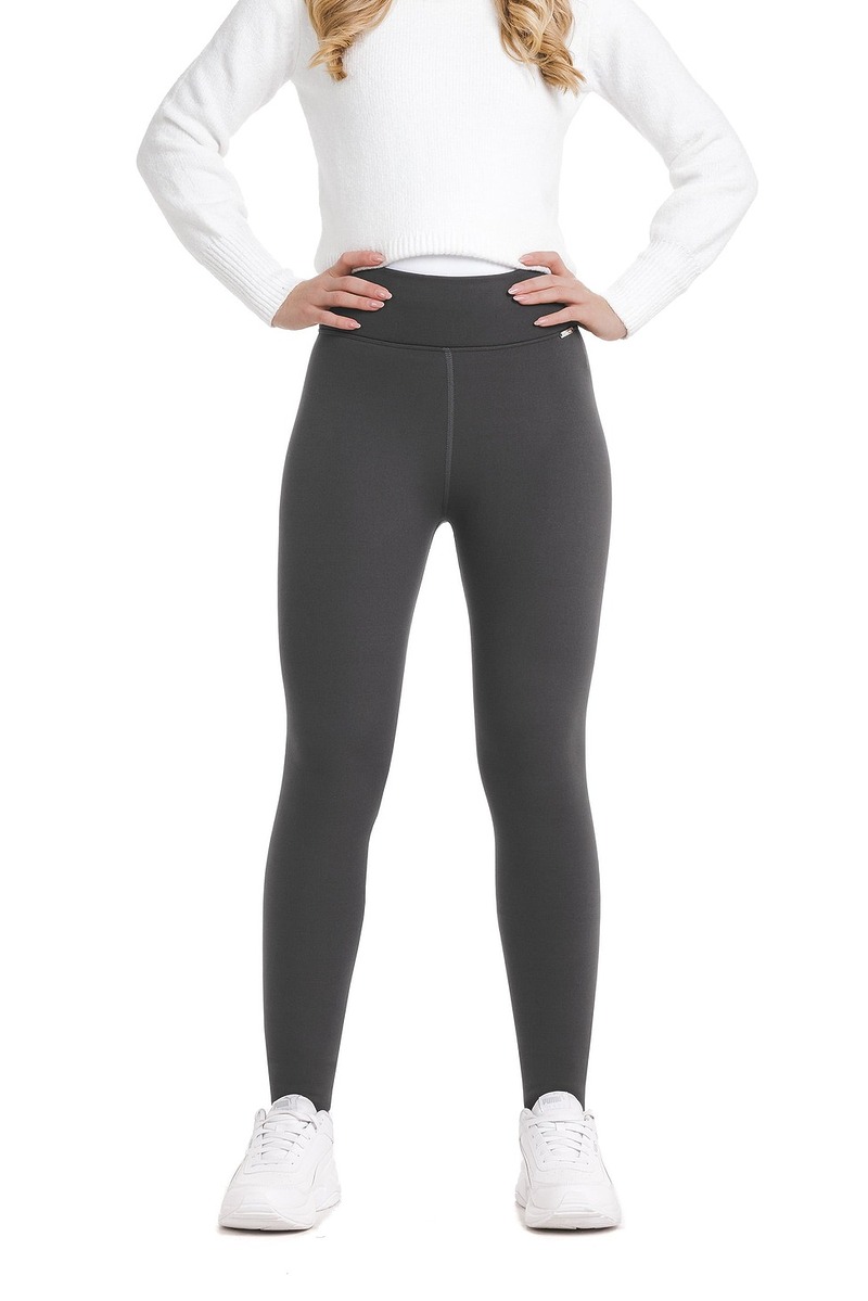 Temno sive dolge thermo pajkice Vigga s toplim podloženim materialom