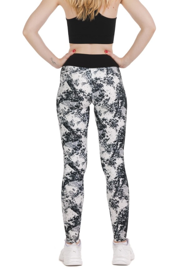 Dolge pajkice Leonora črno-bele