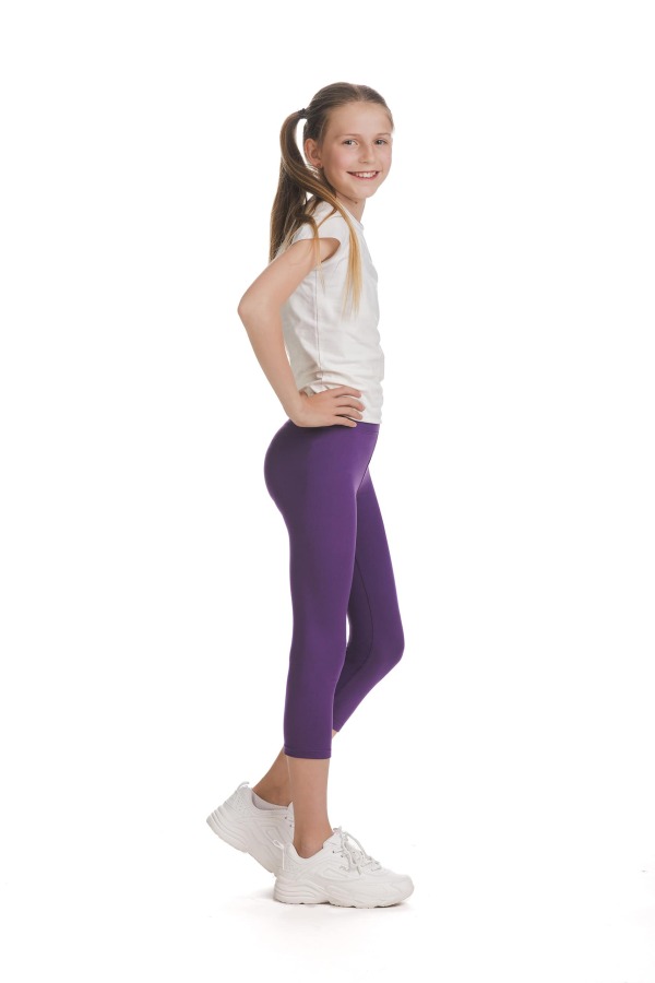 Enobarvne vijolične capri kids pajkice Calida Enobarvne vijolične capri kids pajkice Calida