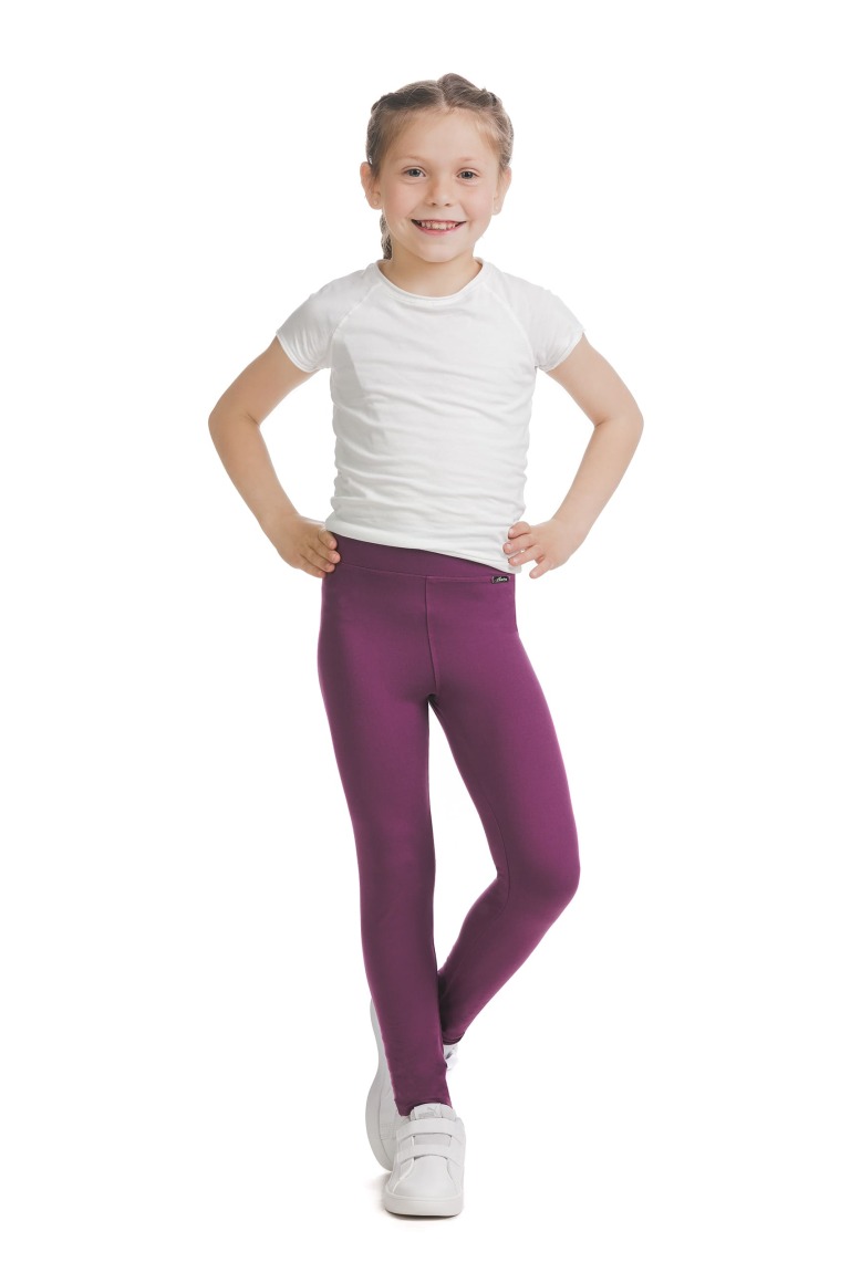 Enobarvne roza dolge kids pajkice Grata