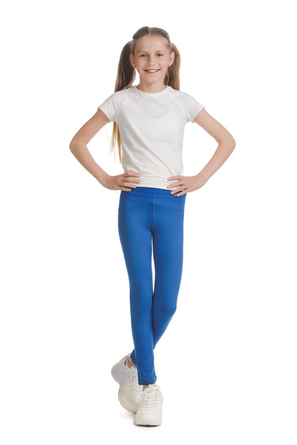 Enobarvne modre dolge kids pajkice Lucida Enobarvne modre dolge kids pajkice Lucida