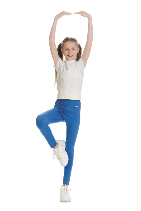 Enobarvne modre dolge kids pajkice Lucida Enobarvne modre dolge kids pajkice Lucida