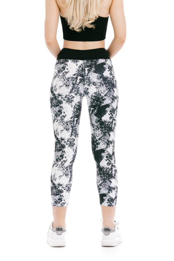 Capri pajkice Leonora črno-bele