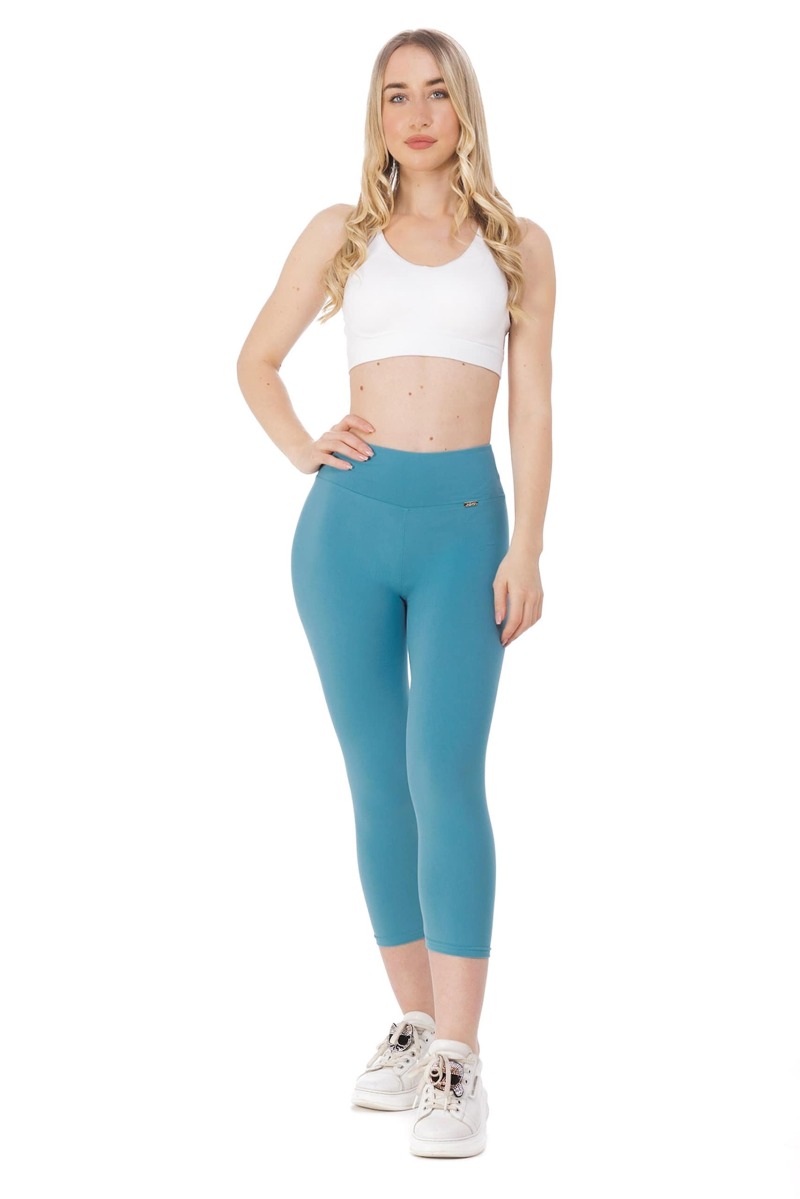 Enobarvne capri pajkice Sky v svetlo modri barvi