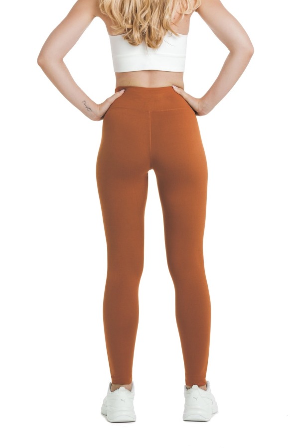 Enobarvne rjave dolge pajkice Ativa Enobarvne rjave dolge pajkice Ativa