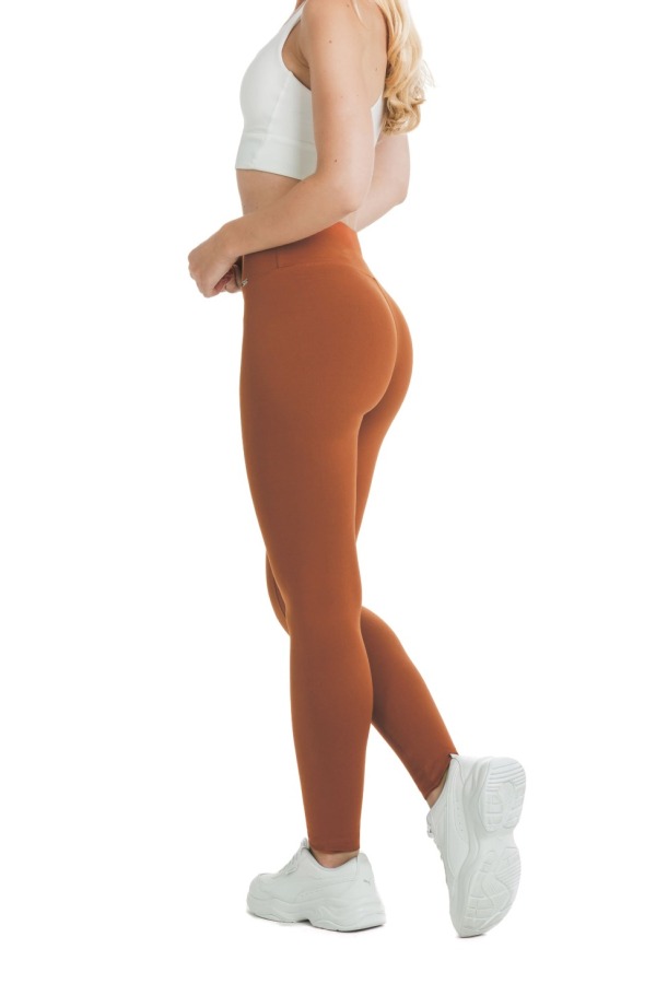 Enobarvne rjave dolge pajkice Ativa Enobarvne rjave dolge pajkice Ativa