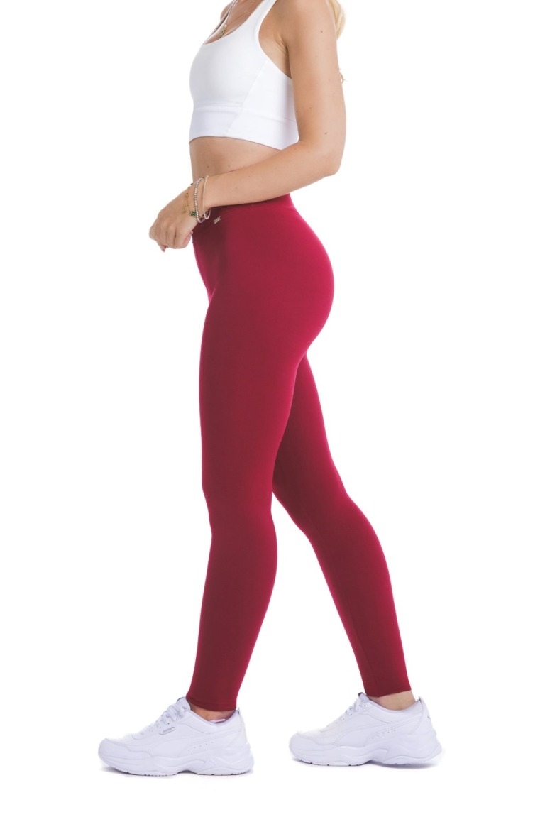 Enobarvne rdeče dolge pajkice Diva