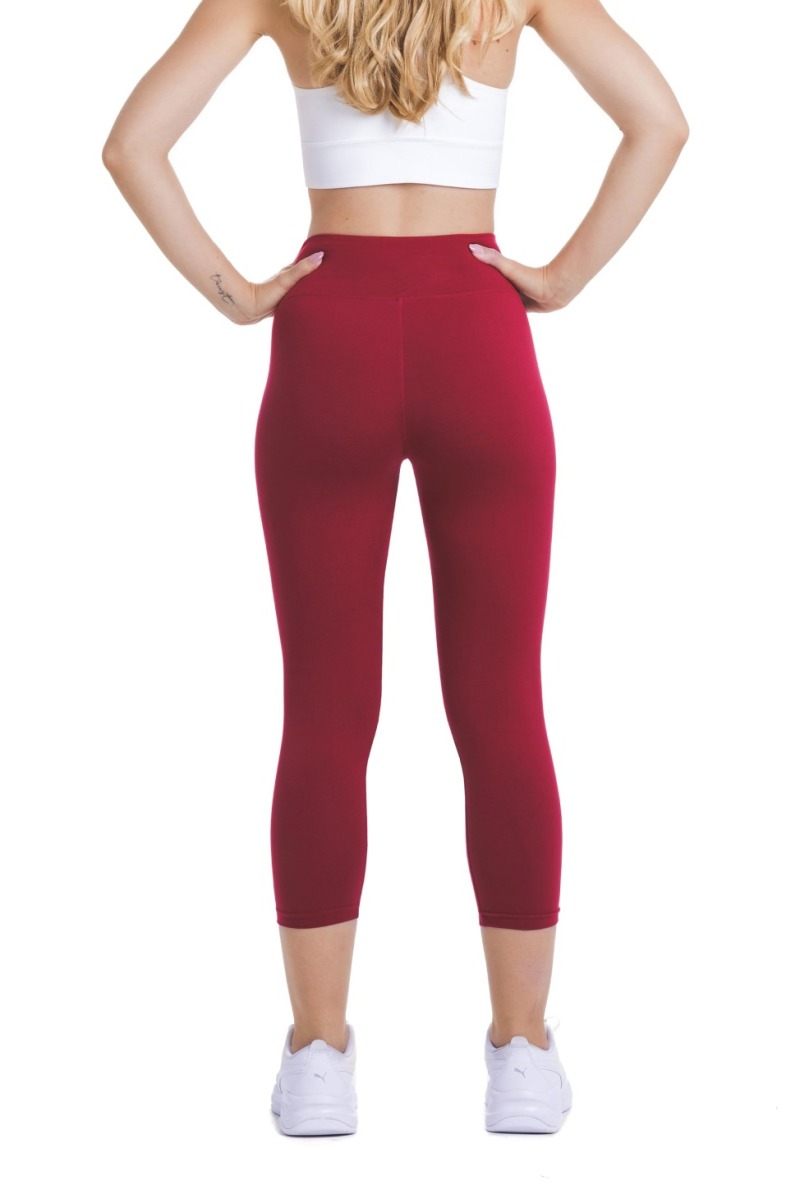 Enobarvne rdeče capri pajkice Diva