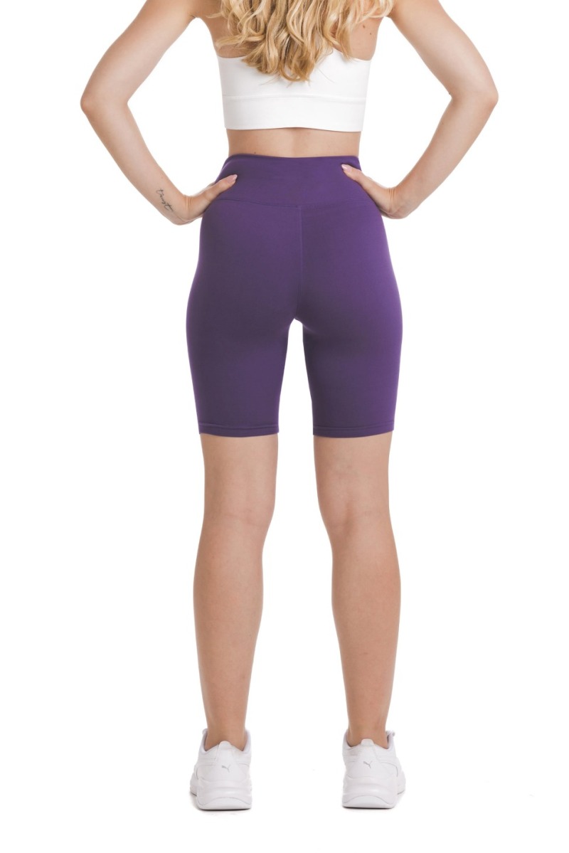 Enobarvne vijolične kratke pajkice Calida