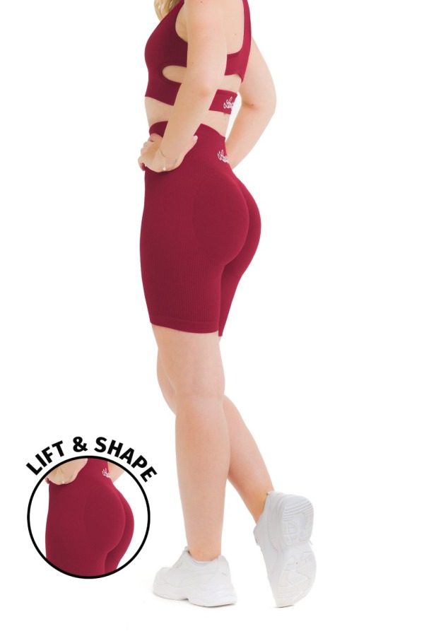 Lanuma Luxe brezšivne pajkice v rdeči barvi z visokim pasom in push-up učinkom. Elastična seamless tkanina lepo poudari postavo in nudi celodnevno udobje. Lanuma Luxe brezšivne pajkice v rdeči barvi z visokim pasom in push-up učinkom. Elastična seamless tkanina lepo poudari postavo in nudi celodnevno udobje.