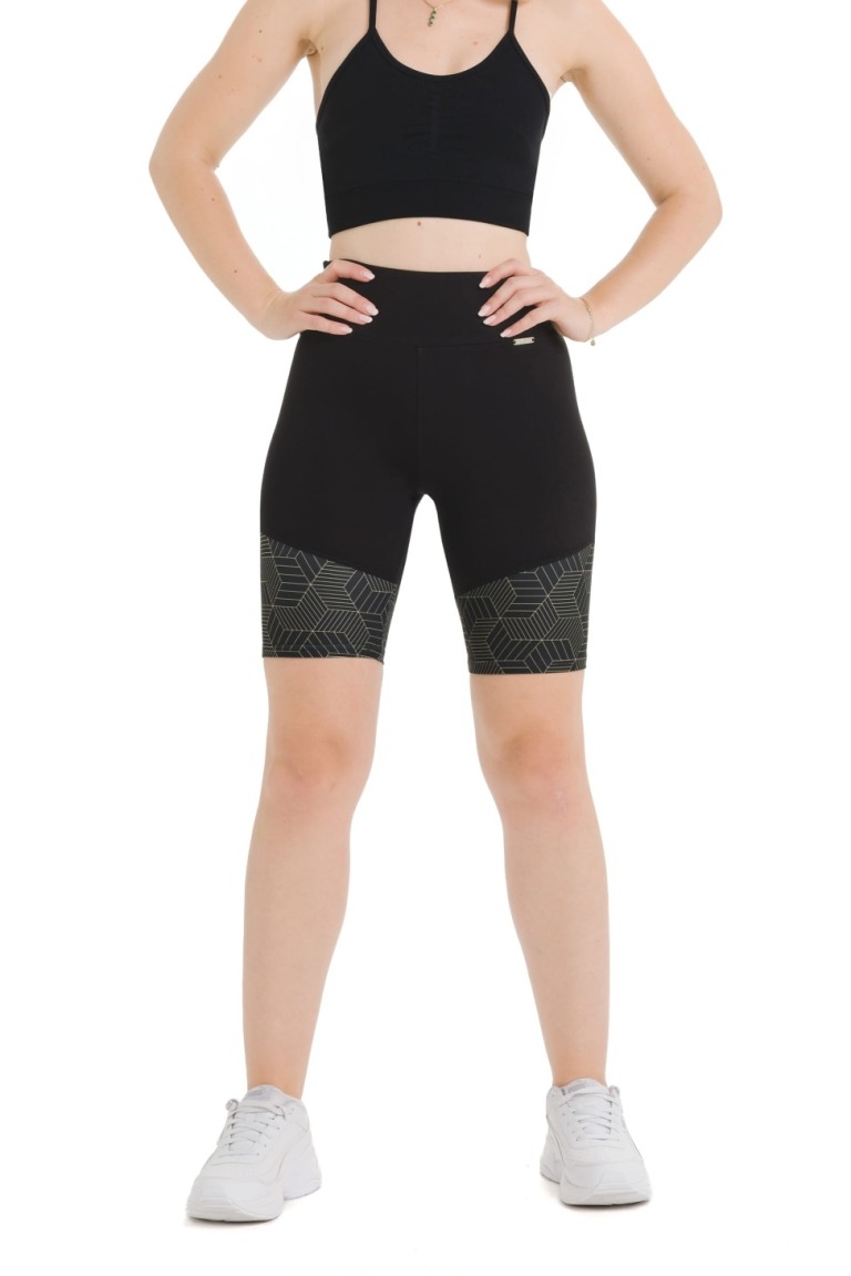 Lanuma shorts pajkice Marita – črne športne shorts pajkice s stranskim žepom
