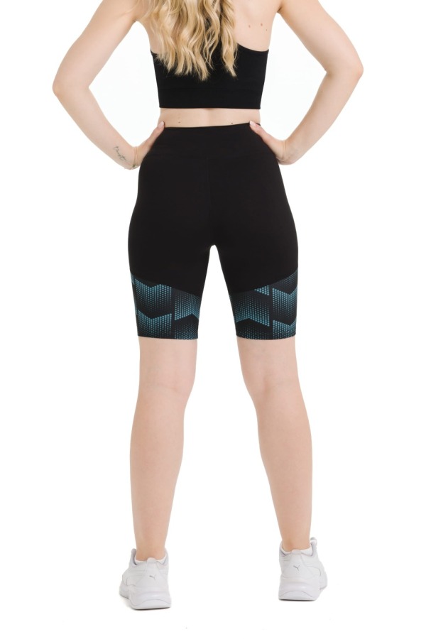 Lanuma shorts pajkice Nalia – črne športne shorts pajkice z geometrijskim vzorcem Lanuma shorts pajkice Nalia – črne športne shorts pajkice z geometrijskim vzorcem