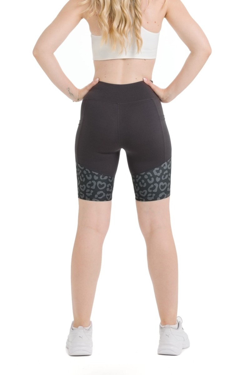 Lanuma shorts pajkice Romina – temno sive športne shorts pajkice s stranskim žepom