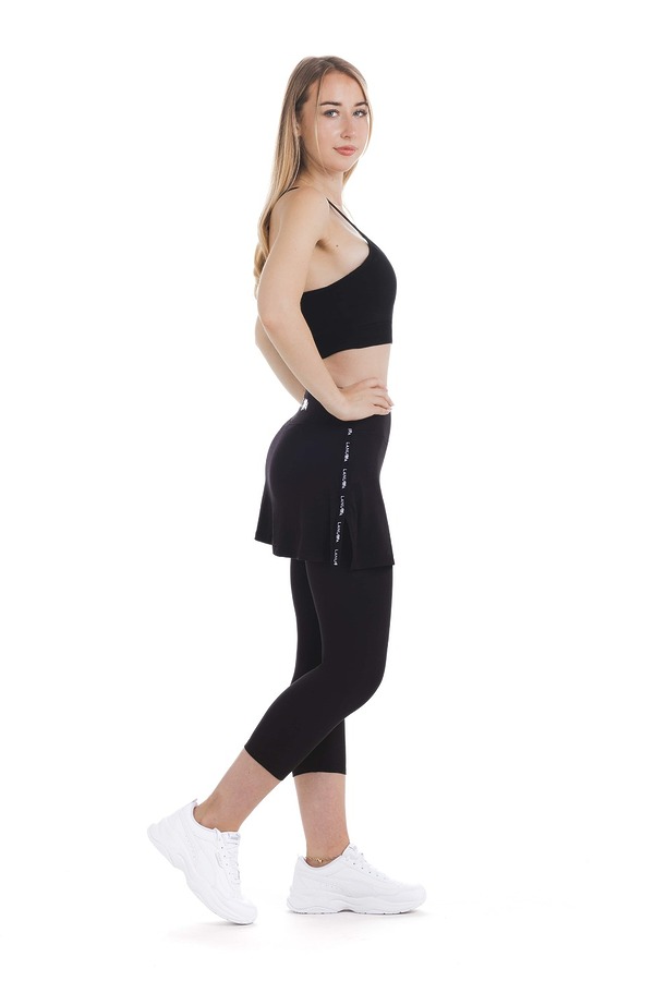 SKORT BLACK-CAPRI-4 – LANUMA SKORT BLACK CAPRI 4 LANUMA
